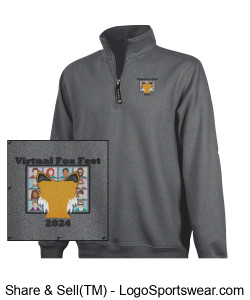 Virtual Fox Fest 2024 Mens Quarter-Zip Sweatshirt Design Zoom